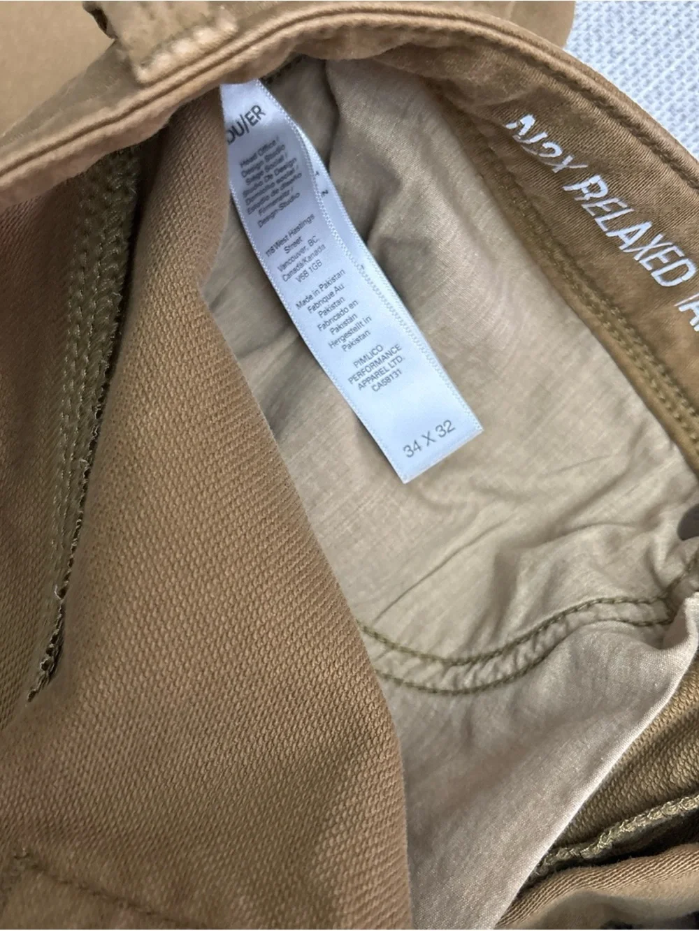 DU/ER Men's Slim Chinos in Caramel Tan